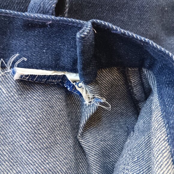 26x30 Vintage 70's Bobby Brooks High-Waist Flared Denim Jeans Snap Fly Hippie - Picture 8 of 8